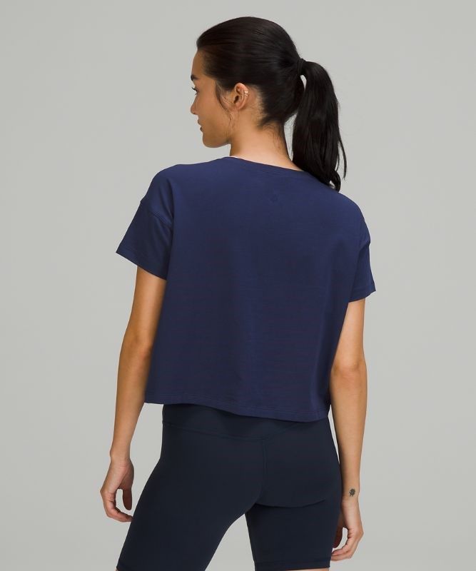 Lululemon Cates Tee Blast Dam Night Sea | NUCJ-39104