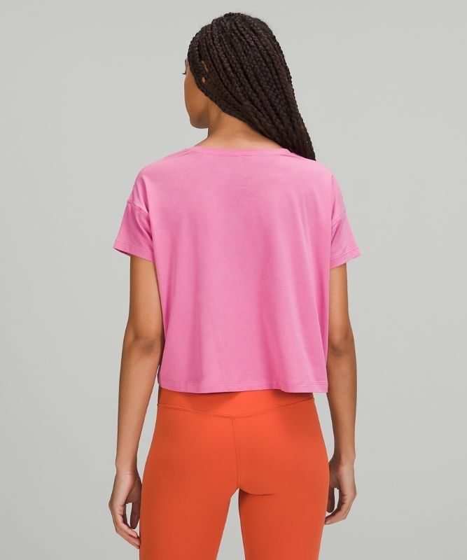 Lululemon Cates Tee Blast Dam Rosa | NQVX-43619