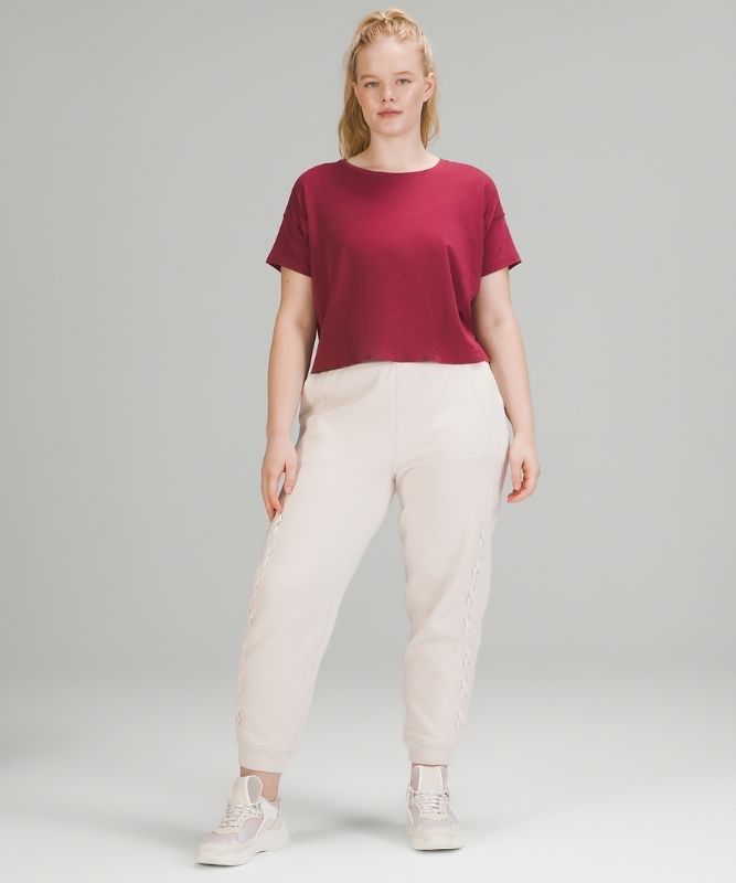 Lululemon Cates Tee Blast Dam Vinröda | PFOW-79682