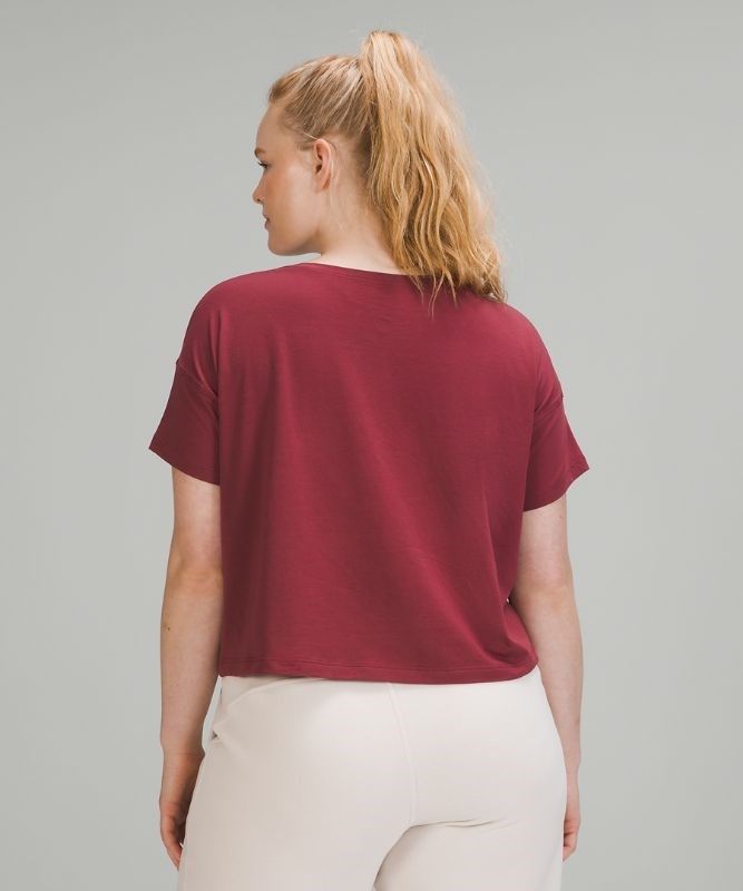 Lululemon Cates Tee Blast Dam Vinröda | PFOW-79682