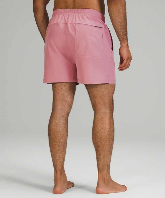 Lululemon Channel Cross Short 5 Badkläder Herr Rosa Grå Bruna | UVXK-95084