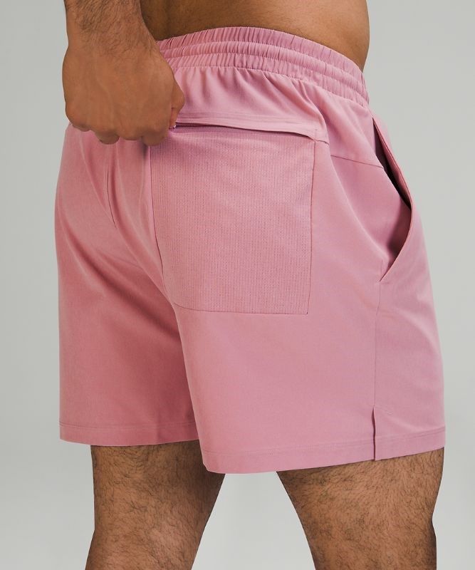 Lululemon Channel Cross Short 5 Badkläder Herr Rosa Grå Bruna | UVXK-95084