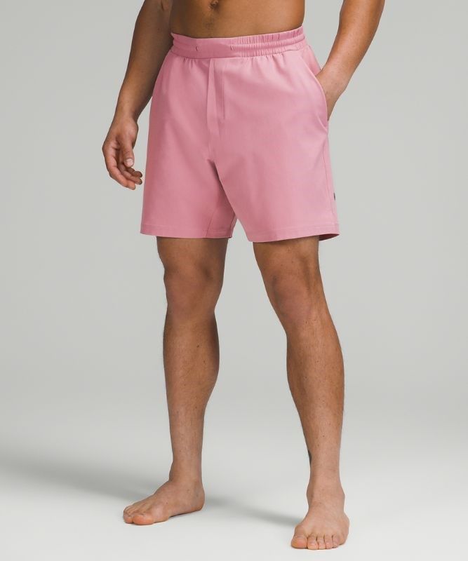Lululemon Channel Cross Short 7 Badkläder Herr Rosa Grå Bruna | DPGT-03698