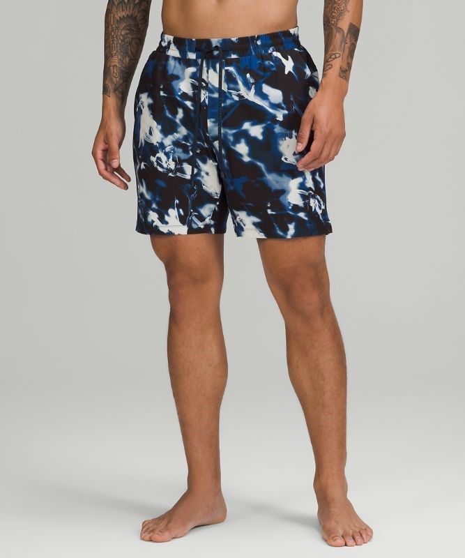 Lululemon Channel Cross Short 7 Badkläder Herr Marinblå Olika Färger | VTAR-18593