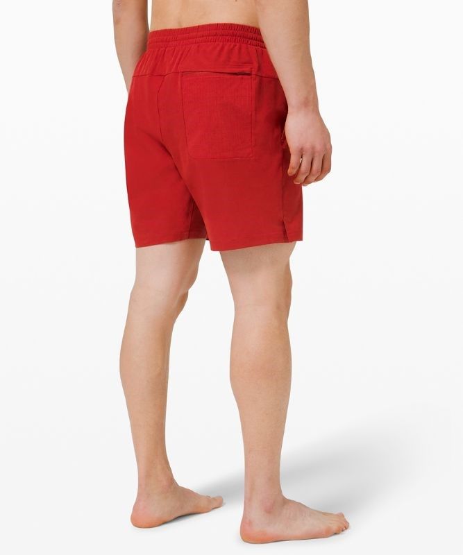 Lululemon Channel Cross Swim Short 7 Badkläder Herr Röda | NLMW-73096