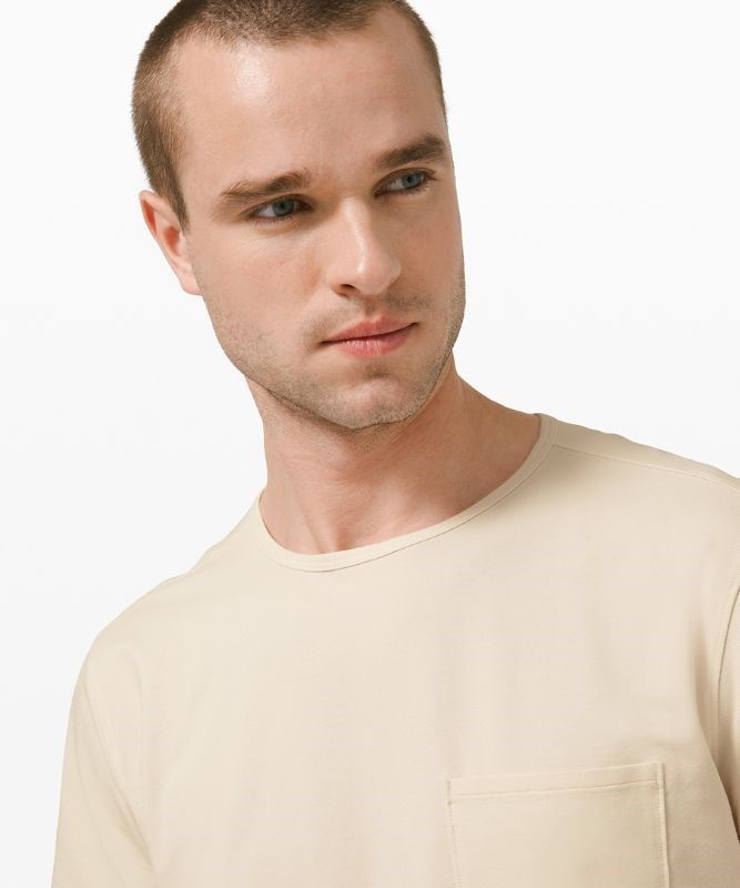 Lululemon Chest Pocket Relaxed Fit T Blast Herr Vita | TISA-05321