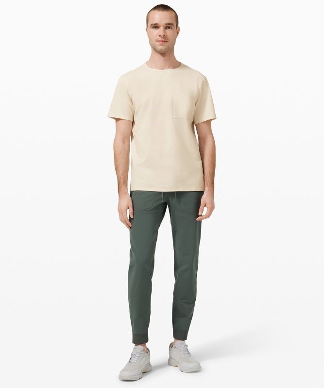 Lululemon Chest Pocket Relaxed Fit T Blast Herr Vita | TISA-05321
