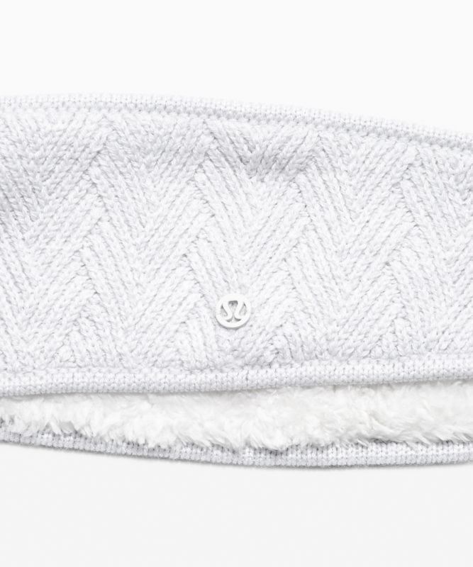 Lululemon Chevron Knit Ear Warmer Hatt Accessories Ljusgrå | BFCP-25143