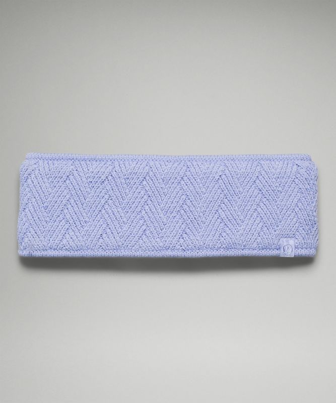 Lululemon Chevron Knit Ear Warmer Hatt Accessories Lavendel | APTN-69134
