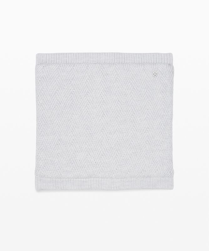 Lululemon Chevron Knit Neck Warmer Halsduk Accessories Ljusgrå | EQXS-37698
