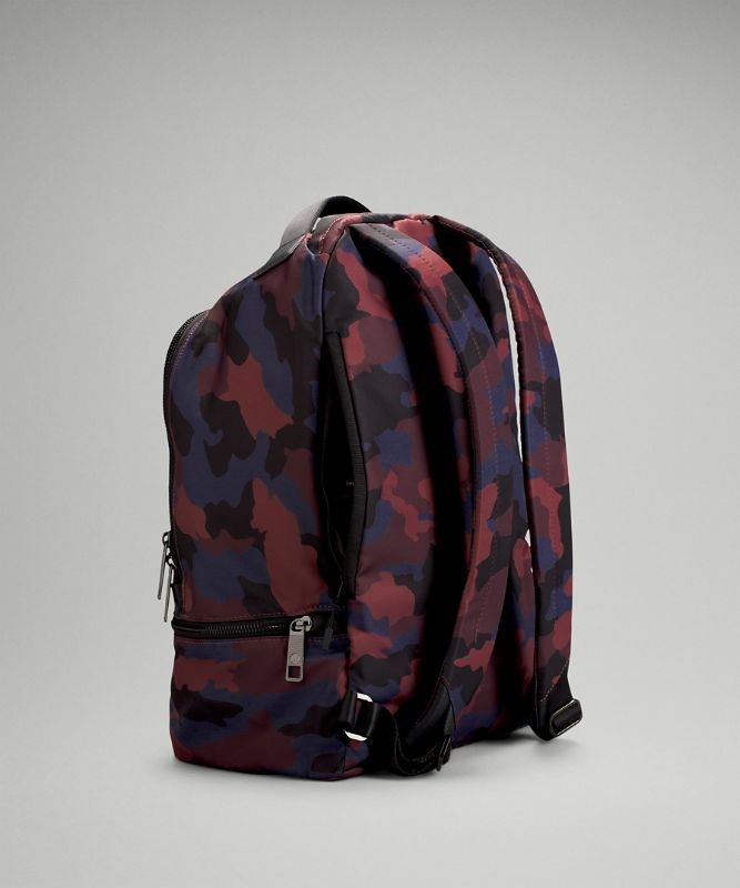 Lululemon City Adventurer Backpack 17L Väskor Accessories Camo Röda Olika Färger | RIZF-46329