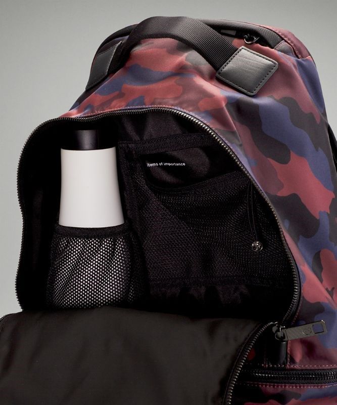 Lululemon City Adventurer Backpack 17L Väskor Accessories Camo Röda Olika Färger | RIZF-46329