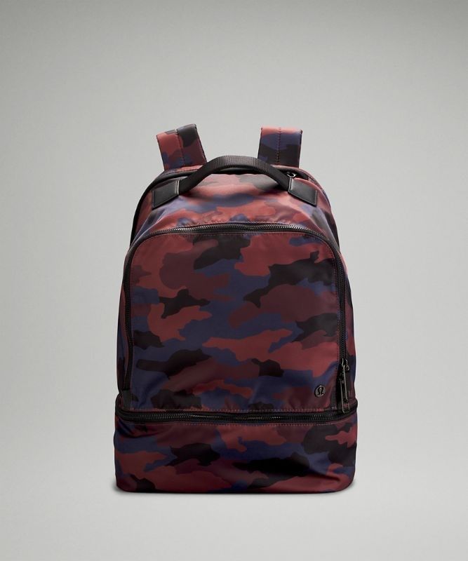 Lululemon City Adventurer Backpack 17L Väskor Accessories Camo Röda Olika Färger | RIZF-46329