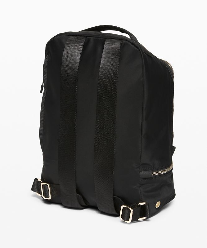 Lululemon City Adventurer Backpack Mini 10L Väskor Accessories Svarta Guld | VQIP-37860