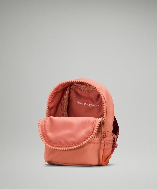 Lululemon City Adventurer Backpack Nano Väskor Accessories Rosa Orange Vinröda | QZOY-52106