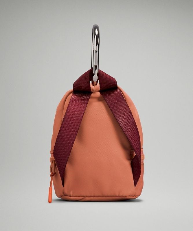 Lululemon City Adventurer Backpack Nano Väskor Accessories Rosa Orange Vinröda | QZOY-52106