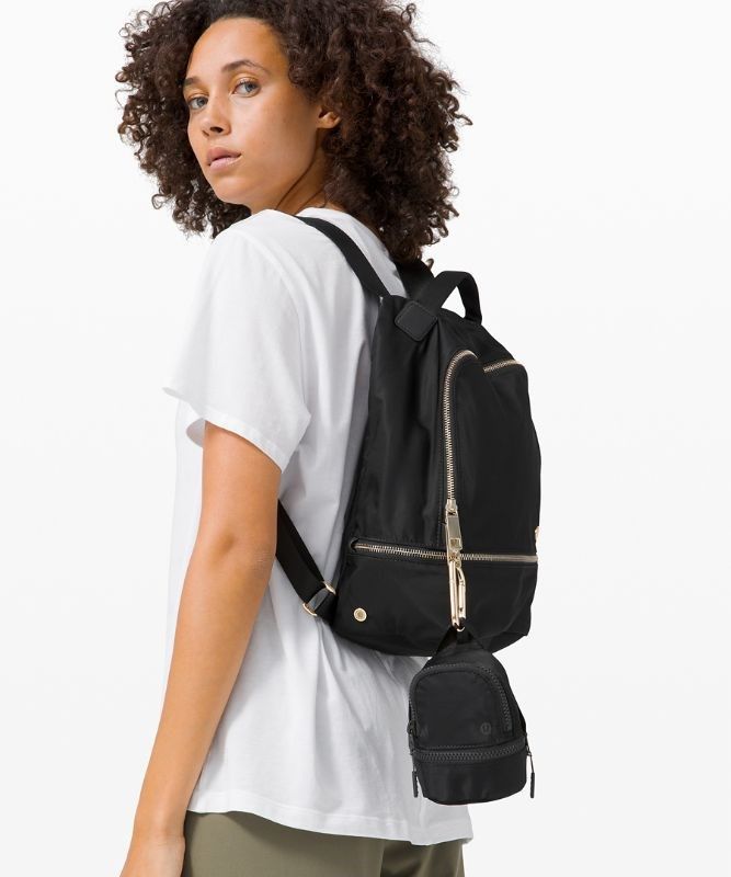 Lululemon City Adventurer Backpack Nano Väskor Accessories Svarta Guld | QIRB-46923