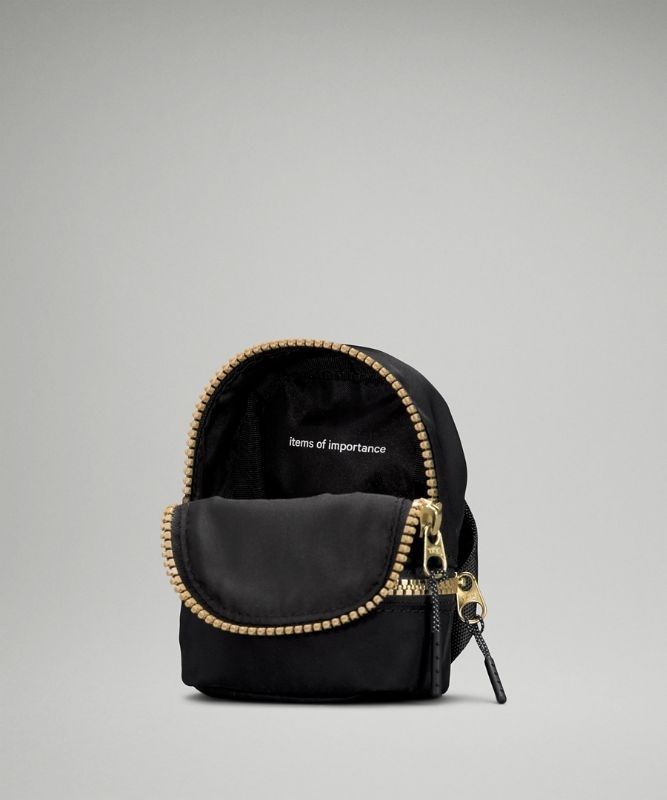 Lululemon City Adventurer Backpack Nano Väskor Accessories Svarta Guld | LBEQ-72951