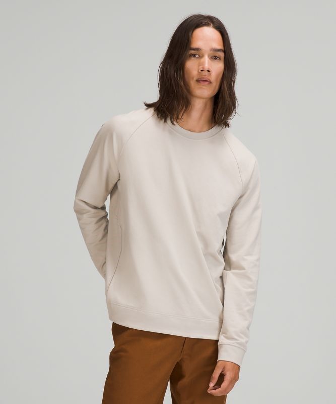 Lululemon City Sweat Crew Tröjor Herr Beige | TJFV-75483