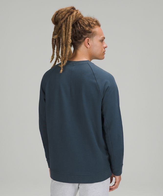 Lululemon City Sweat Crew Tröjor Herr Blå | MGON-14572