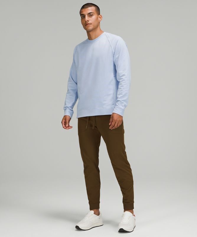 Lululemon City Sweat Crew Tröjor Herr Blå Beige | CPHS-01246