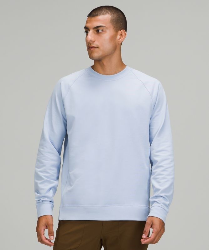 Lululemon City Sweat Crew Tröjor Herr Blå Beige | CPHS-01246