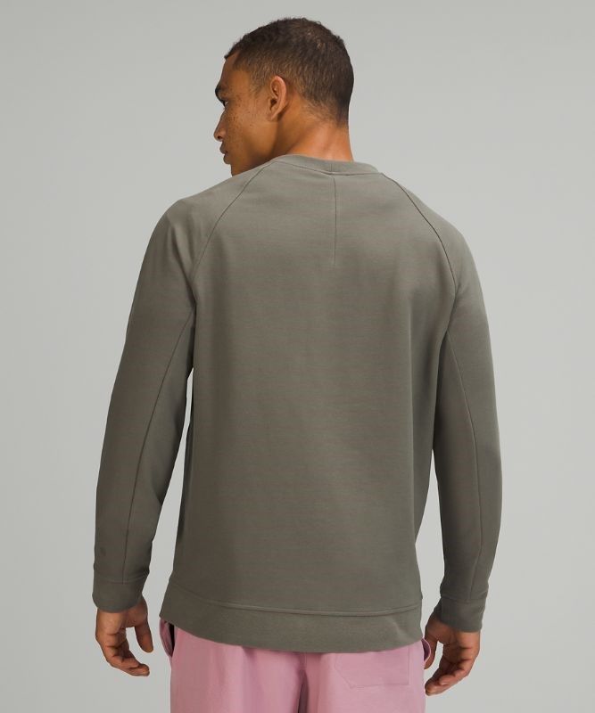 Lululemon City Sweat Crew Tröjor Herr Grå Olivgröna | RMOP-19406