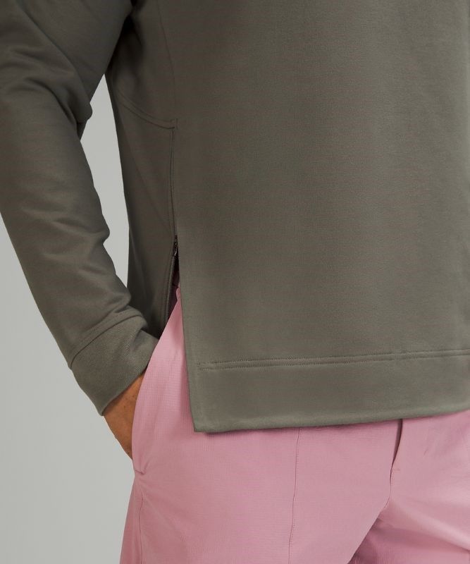Lululemon City Sweat Crew Tröjor Herr Grå Olivgröna | RMOP-19406