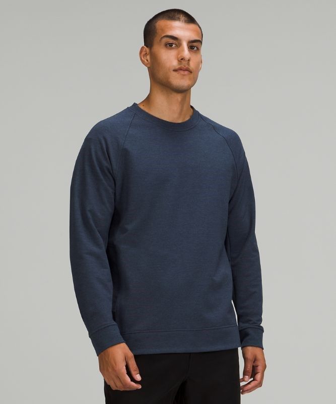 Lululemon City Sweat Crew Tröjor Herr Marinblå | IUBF-42908