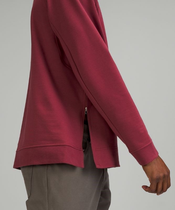 Lululemon City Sweat Crew Tröjor Herr Vinröda | ESUB-26743