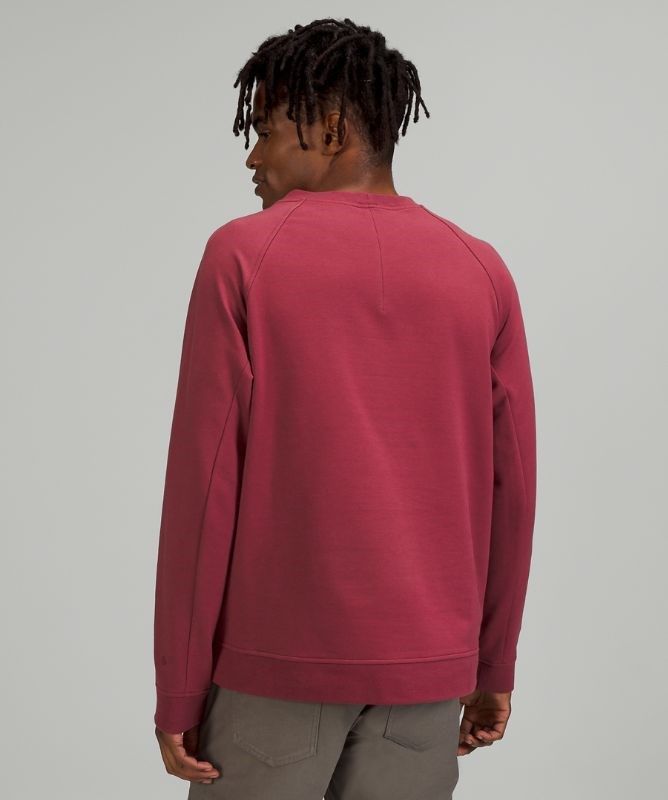 Lululemon City Sweat Crew Tröjor Herr Vinröda | ESUB-26743