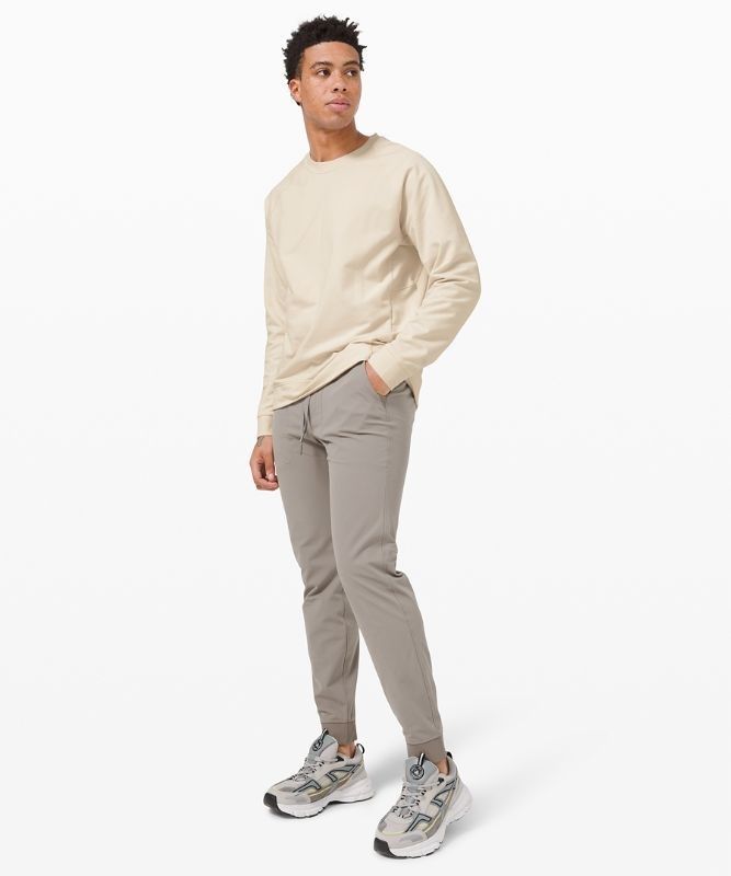 Lululemon City Sweat Crew Tröjor Herr Vita | OSJP-14532