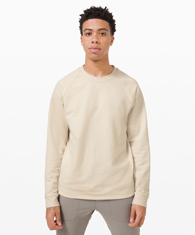 Lululemon City Sweat Crew Tröjor Herr Vita | OSJP-14532