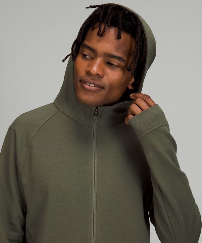 Lululemon City Sweat Full-Zip Hoodie Hoodie Herr Olivgröna | ZGKI-35492