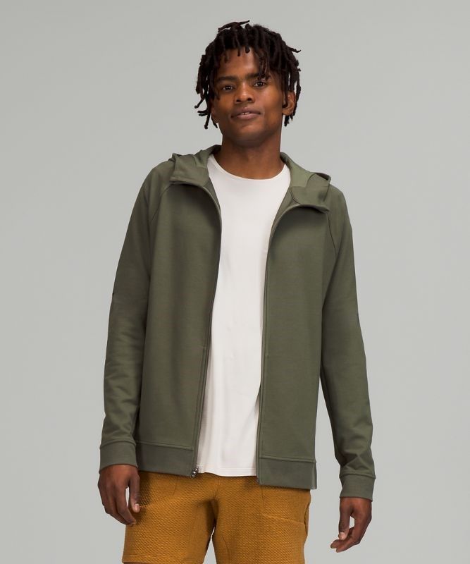 Lululemon City Sweat Full Zip Hoodie Hoodie Herr Olivgröna | WYPX-28754