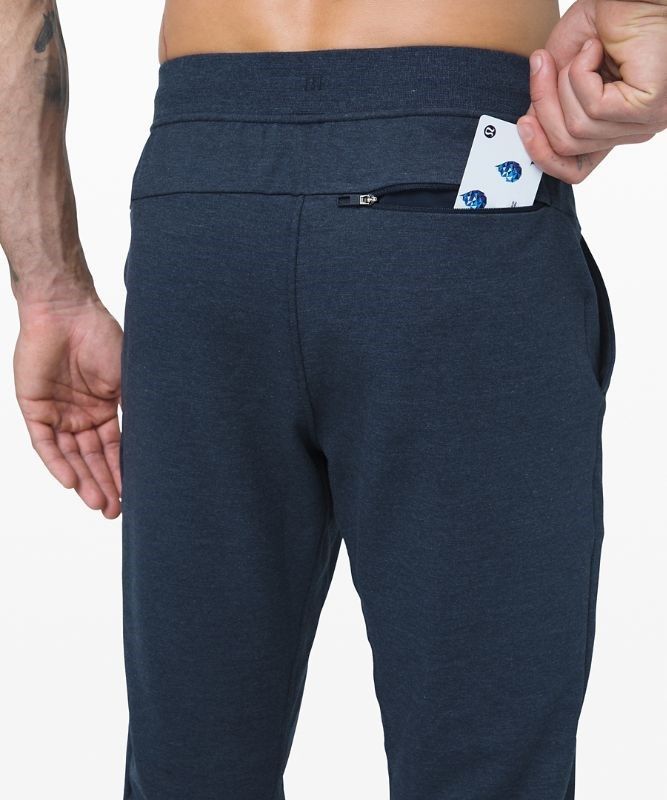 Lululemon City Sweat Jogger Shorter Byxor Herr Marinblå | FITL-83065