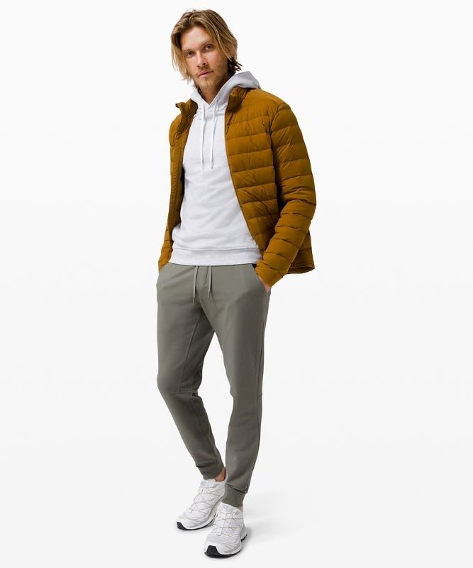 Lululemon City Sweat Jogger Shorter Byxor Herr Grå Olivgröna | BEHD-73581