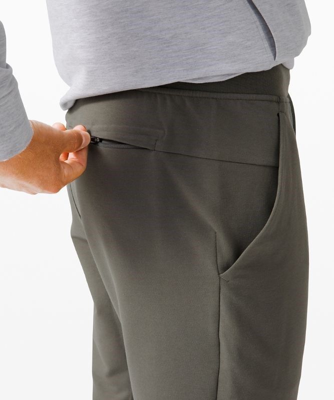 Lululemon City Sweat Jogger Shorter Byxor Herr Grå Olivgröna | BEHD-73581