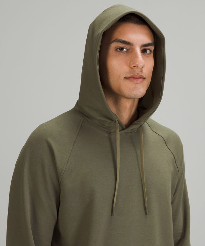 Lululemon City Sweat Pullover Hoodie Hoodie Herr Olivgröna | IBQG-51320