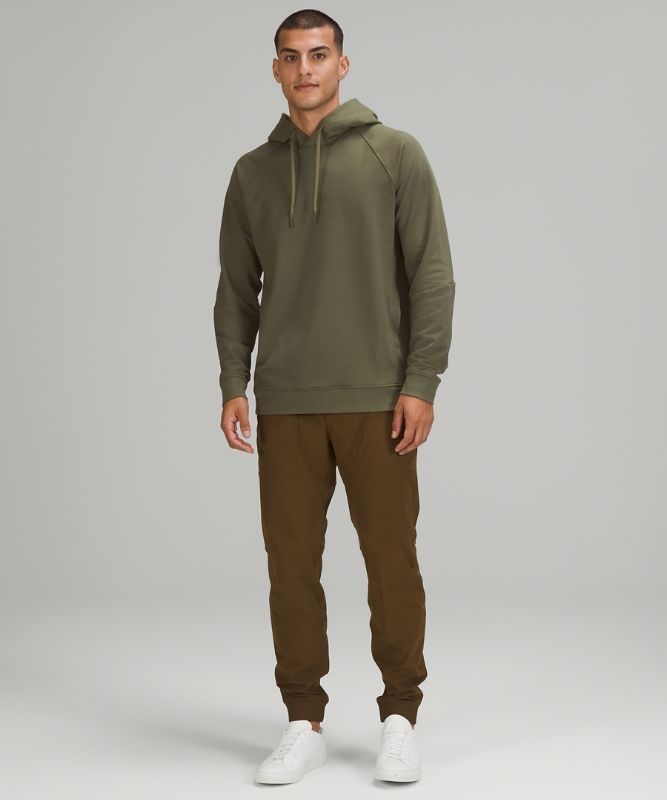 Lululemon City Sweat Pullover Hoodie Hoodie Herr Olivgröna | IBQG-51320