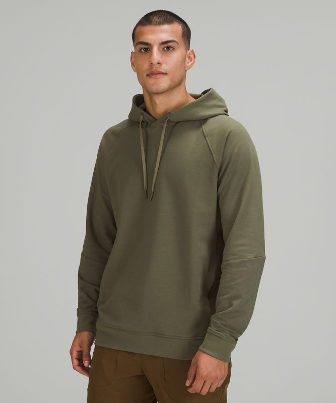 Lululemon City Sweat Pullover Hoodie Hoodie Herr Olivgröna | IBQG-51320