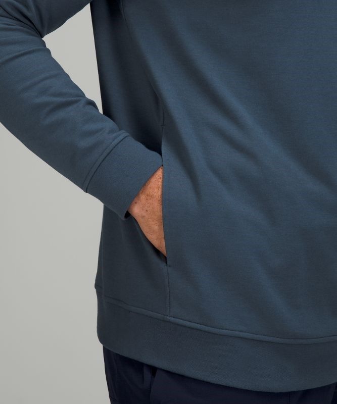 Lululemon City Sweat Pullover Hoodie Hoodie Herr Blå | HXRV-13624