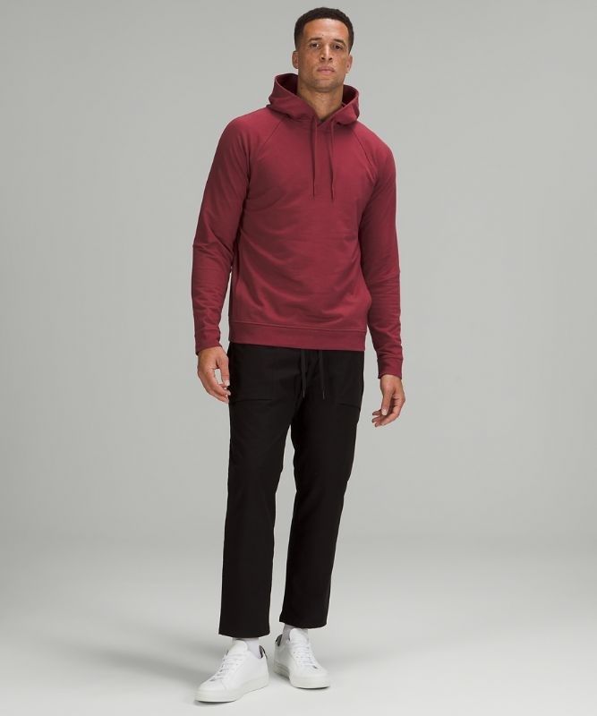 Lululemon City Sweat Pullover Hoodie Hoodie Herr Vinröda | ATZJ-19547