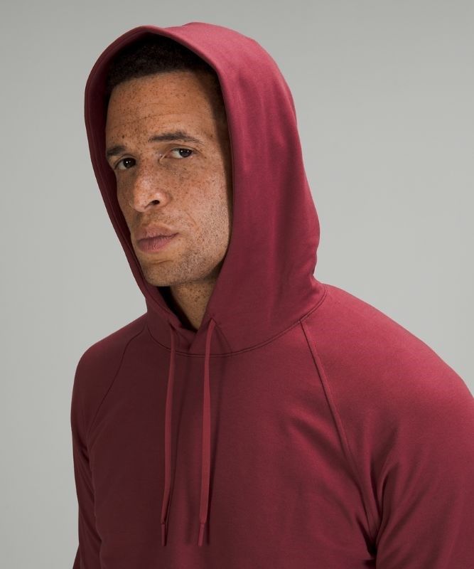Lululemon City Sweat Pullover Hoodie Hoodie Herr Vinröda | ATZJ-19547