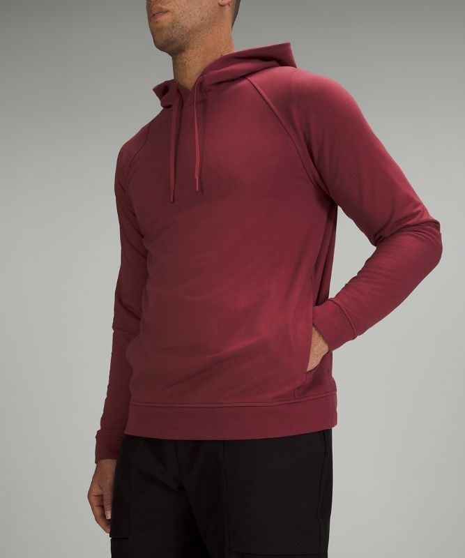 Lululemon City Sweat Pullover Hoodie Hoodie Herr Vinröda | ATZJ-19547