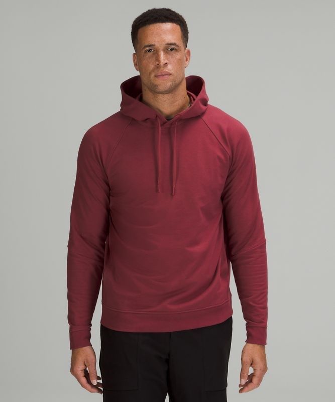 Lululemon City Sweat Pullover Hoodie Hoodie Herr Vinröda | ATZJ-19547
