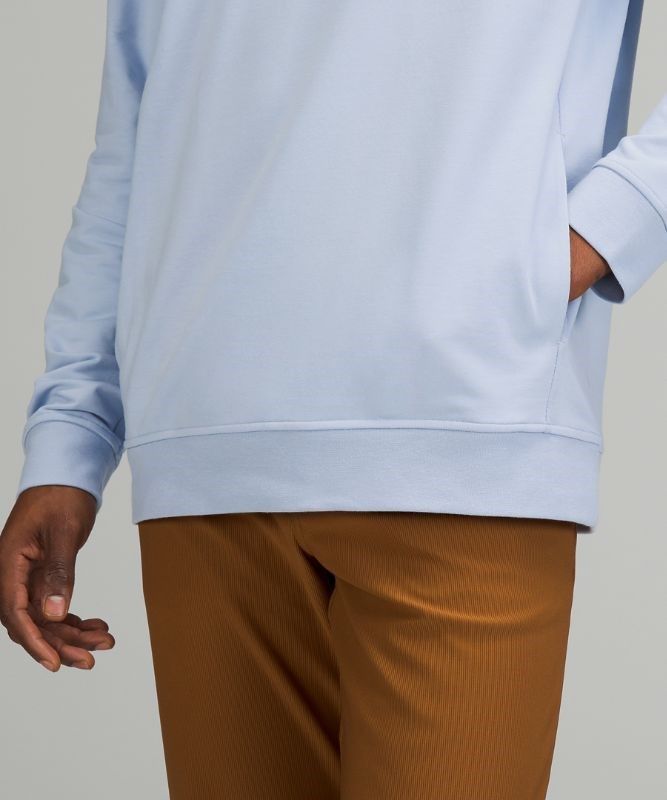 Lululemon City Sweat Pullover Hoodie Hoodie Herr Blå Beige | WCUT-74506