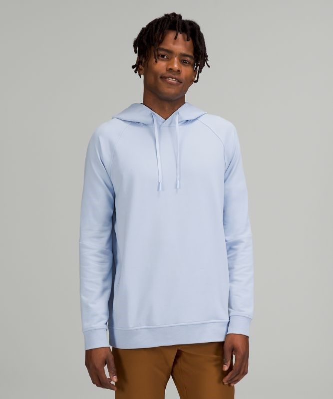 Lululemon City Sweat Pullover Hoodie Hoodie Herr Blå Beige | WCUT-74506