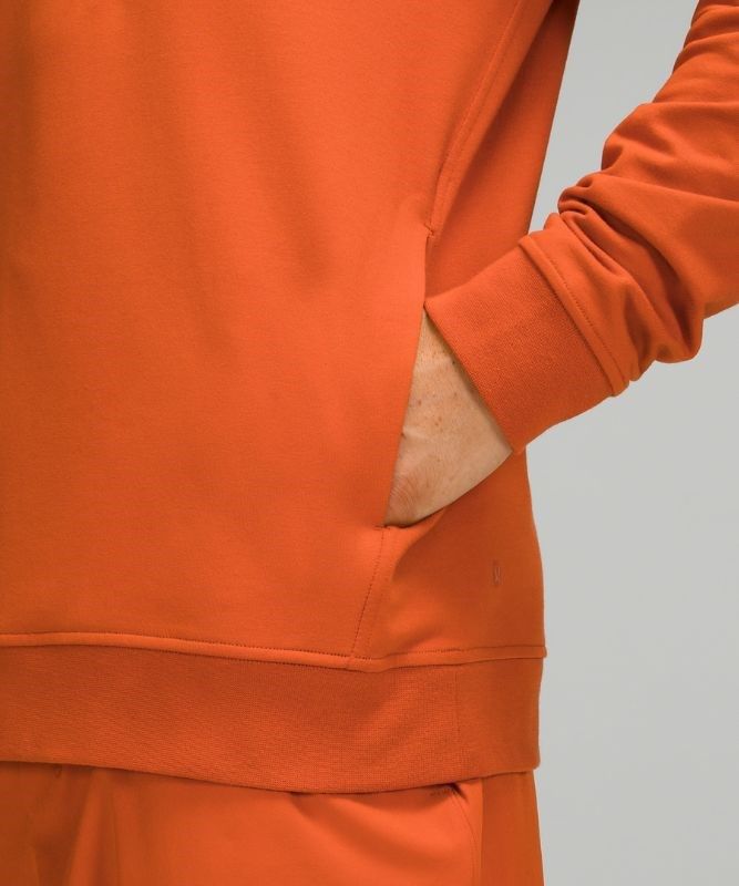 Lululemon City Sweat Pullover Hoodie Hoodie Herr Orange | VRDE-08762