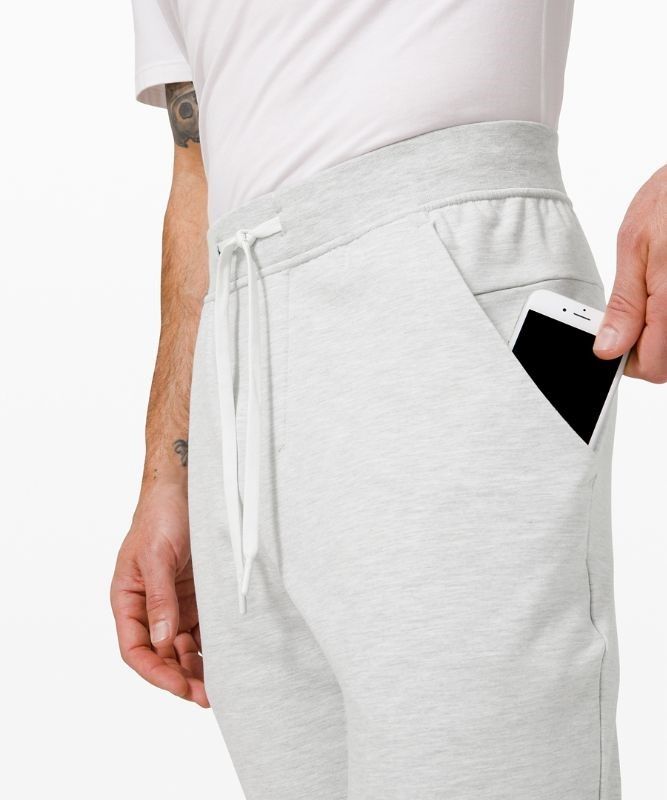 Lululemon City Sweat Slim-Fit Pant Byxor Herr Ljusgrå Ljusblå | QDZV-24317